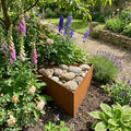 Triangle Rustic Steel Planter - 200mm Width x 200mm Height