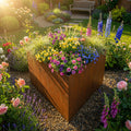 Triangle Rustic Steel Planter - 200mm Width x 300mm Height