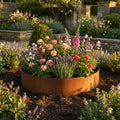 Circular Rustic Steel Planter & Tree Ring - 900mm Diameter x 300mm Height