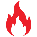 Hot stock icon