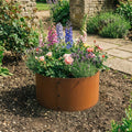 Bolt-Up Circular Rustic Steel Tree Ring & Garden Planter - 400mm Diameter x 300mm Height