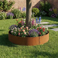 Bolt-Up Circular Rustic Steel Tree Ring & Planter - 900mm Diameter x 120mm Height