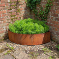 Quarter-Circle Rustic Steel Corner Planter - 400mm Radius x 200mm Height