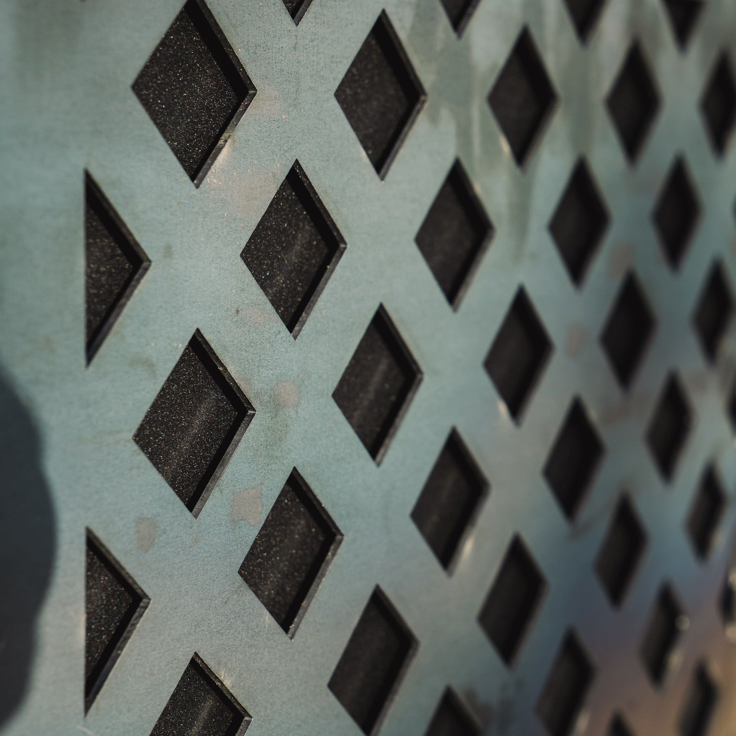 Crosshatch-Design Two-Part Rustic Steel Cube Planter