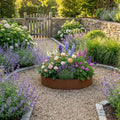 Circular Rustic Steel Planter & Tree Ring - 900mm Diameter x 120mm Height